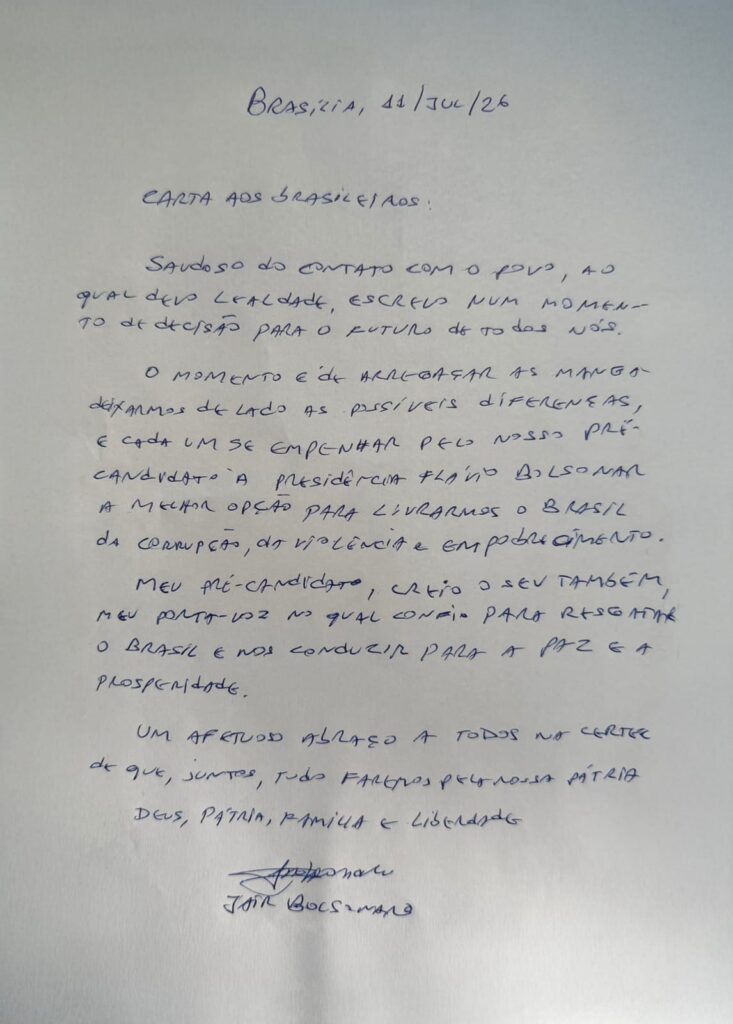 Carta-Bolsonaro-Unicao-sobre-a-pre-candidatura-de-Flavio-733x1024 Em carta aos brasileiros, Bolsonaro pede união e diz que Flávio é a "melhor opção" para resgatar o Brasil