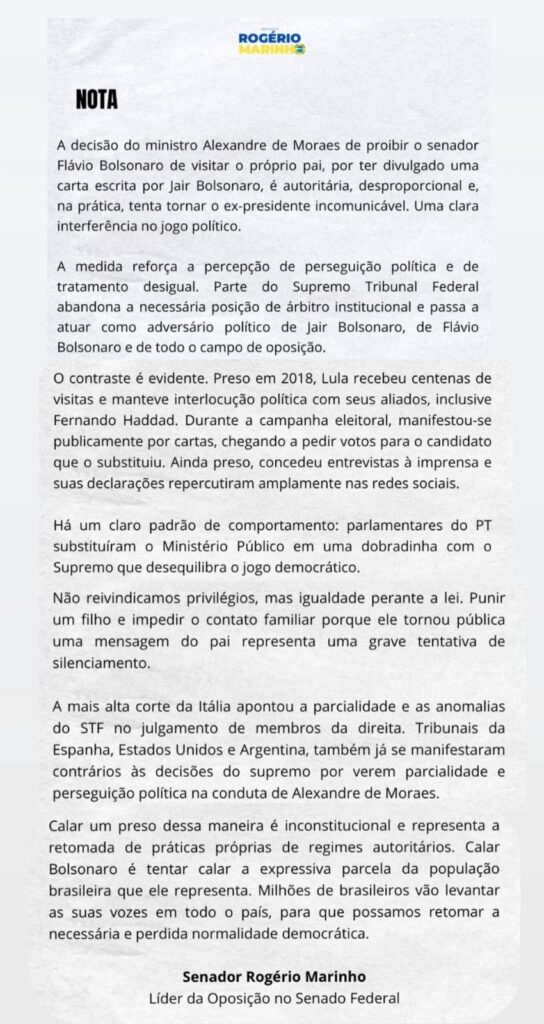 Nota-a-imprensa-de-Rogerio-Marinho-544x1024 Moraes suspende por 90 dias visitas de Flávio ao pai após divulgação de carta; Oposição reage